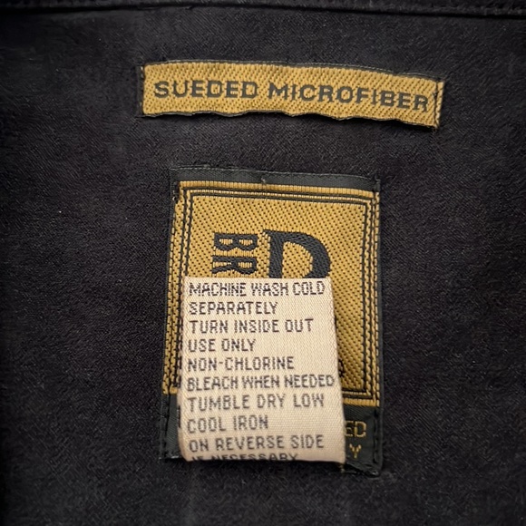 Bruno~Sueded Microfiber Button Shirt - Picture 6 of 8